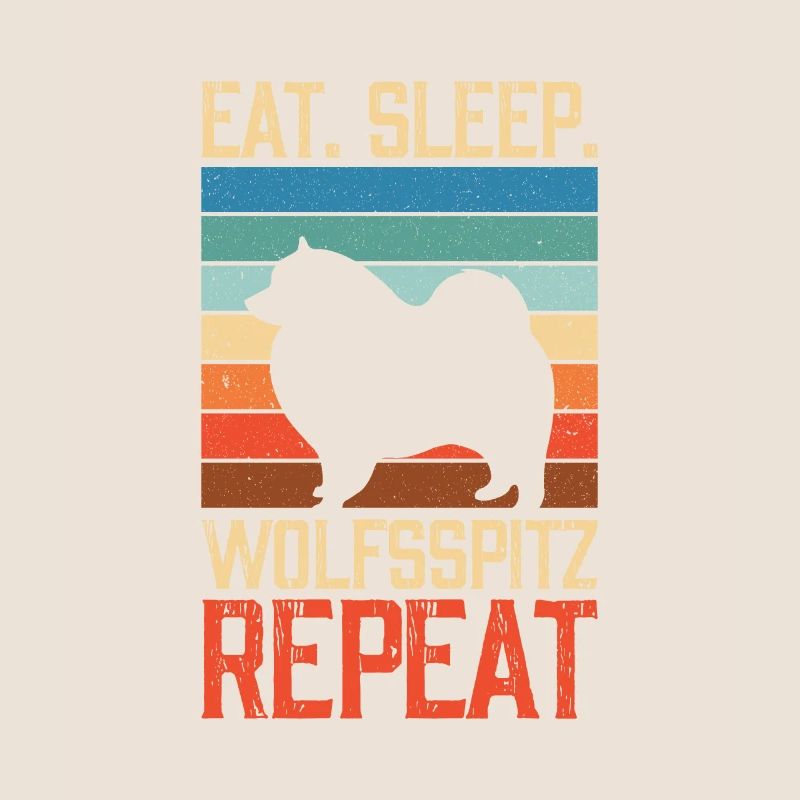 Manger dormir Wolfsspitz Répéter