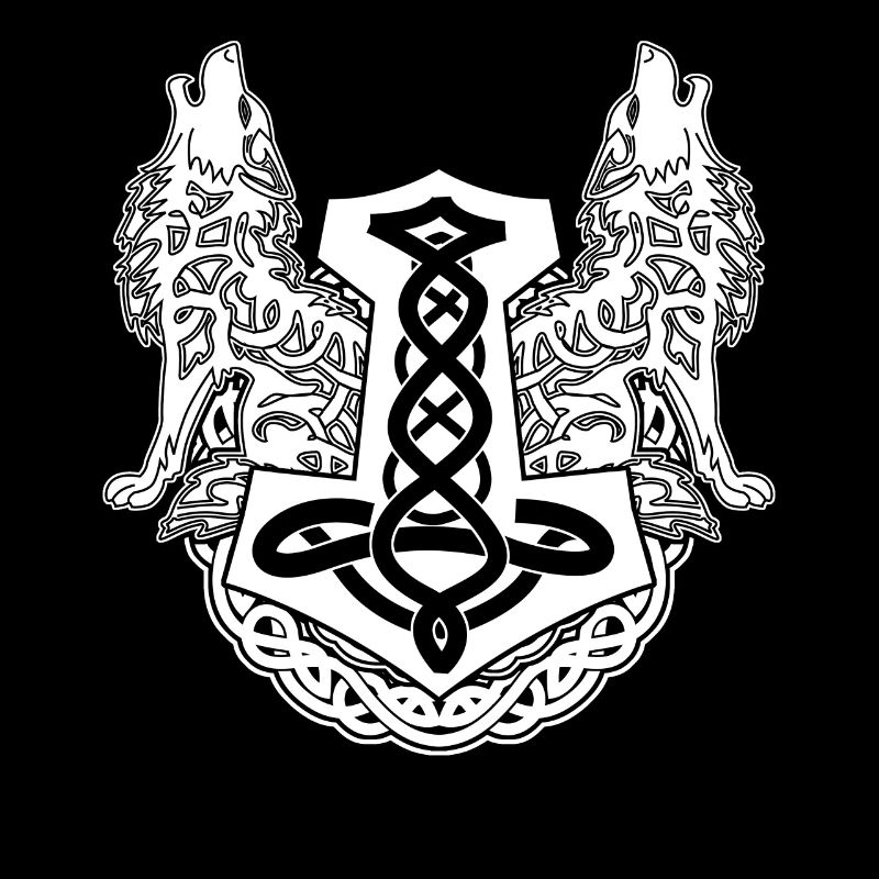 Loups d’Odin Odhin Viking Hammer