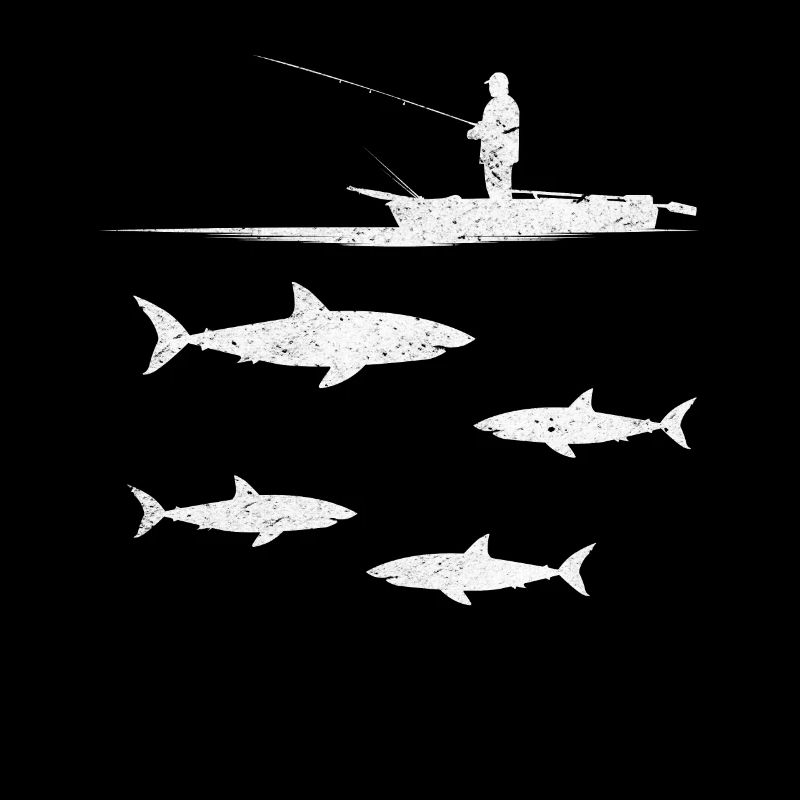 Pêcheur de requins Grande pêche au requin blanc