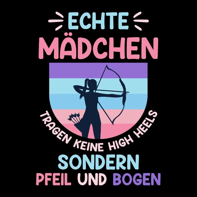 Echte Mädchen tragen Pfeil und Bogen Bogenschießen