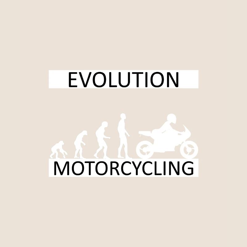 Evolution Motorcycling Motorradfahrerin Bikerin