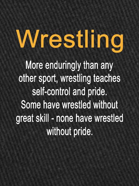 Wrestling Definition Self-Control Trainer