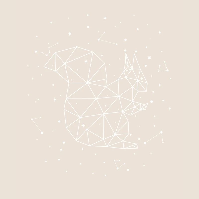 Sternbild Squirrel Constellation Eastern Gray Fox