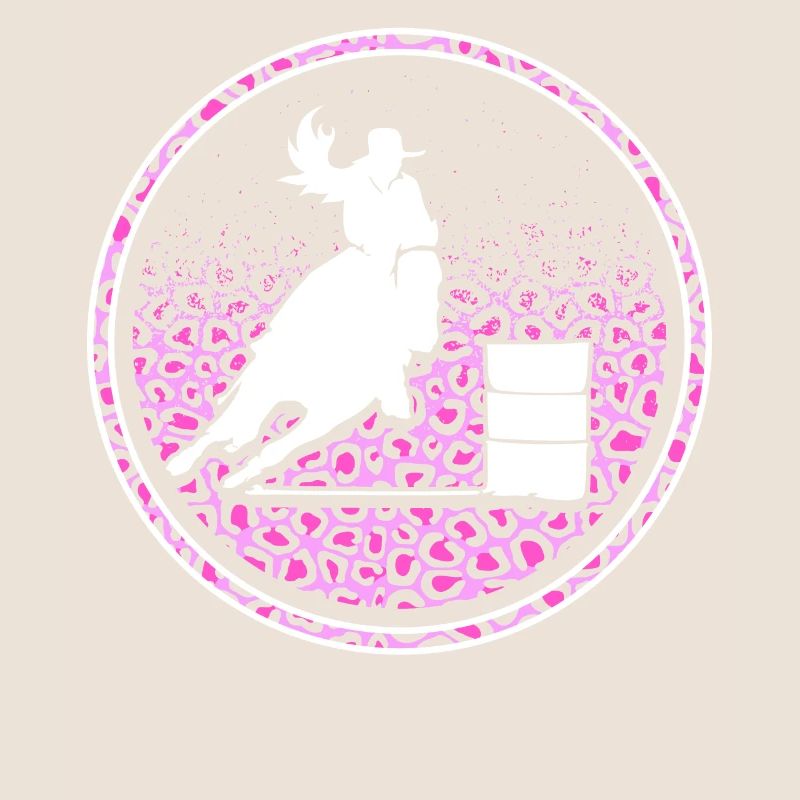 Cavalier de course de barils de chevaux