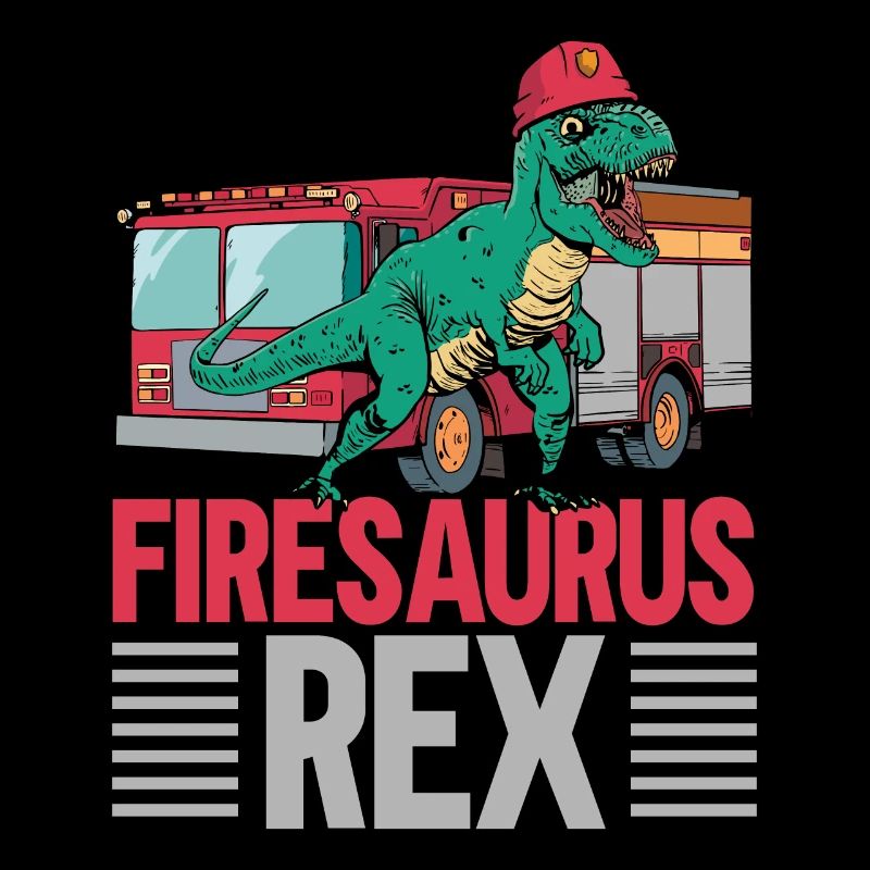 Firesaurus Rex Pompier Pompier Dinosau