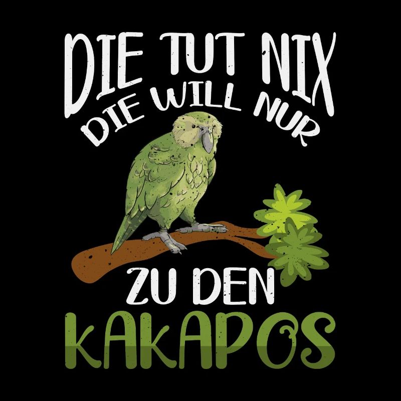 Die will nur zu den Kakapos Papagei