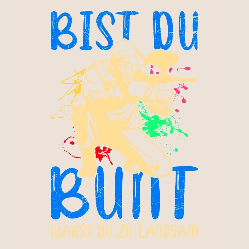 Bist du bunt warst du zu langsam Paintball