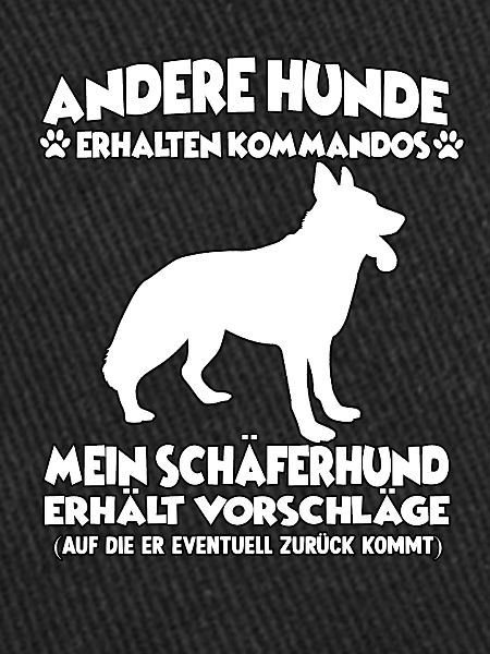 Witziges Schäferhund Hundetraining Hundebesitzer