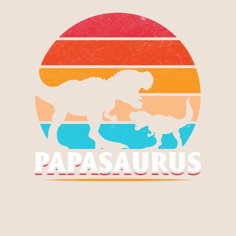 Dino Papa Saurus Drapeau américain Papa