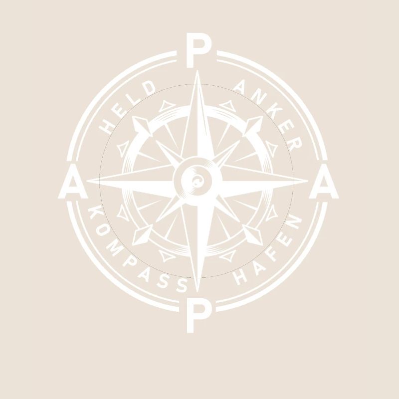 Papa Captain Father's Day Captain Anchor Compass Sailor