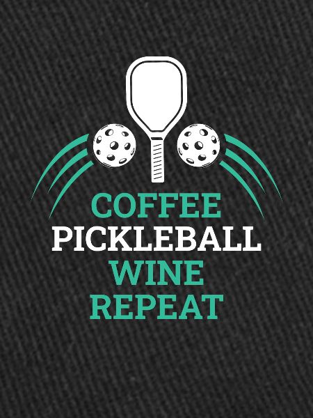 Café Pickleball Vin Répéter