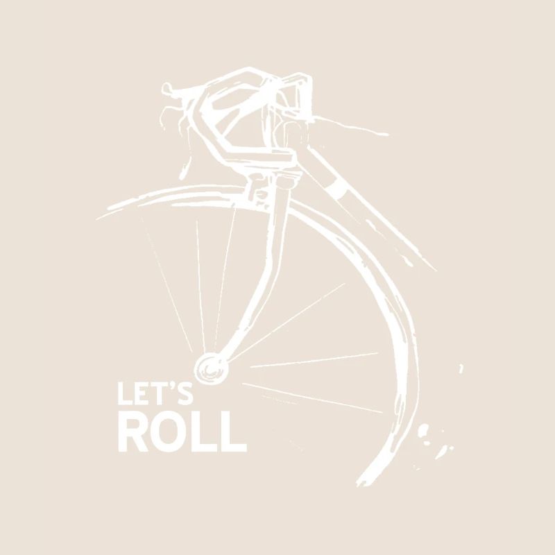 Let's Roll Cool Cycling T-Shirt Present Gift