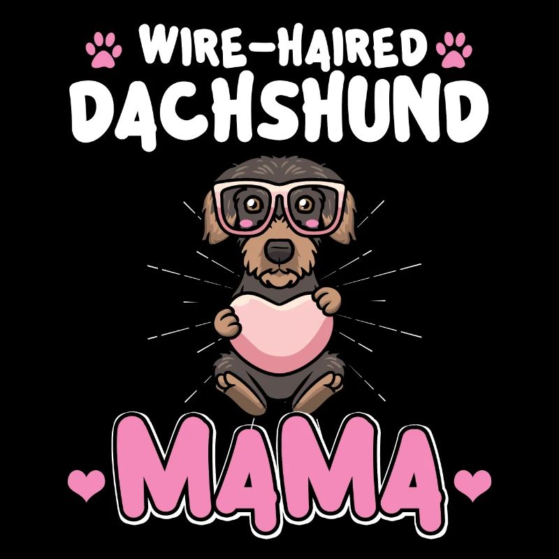Rough-haired dachshund Mama