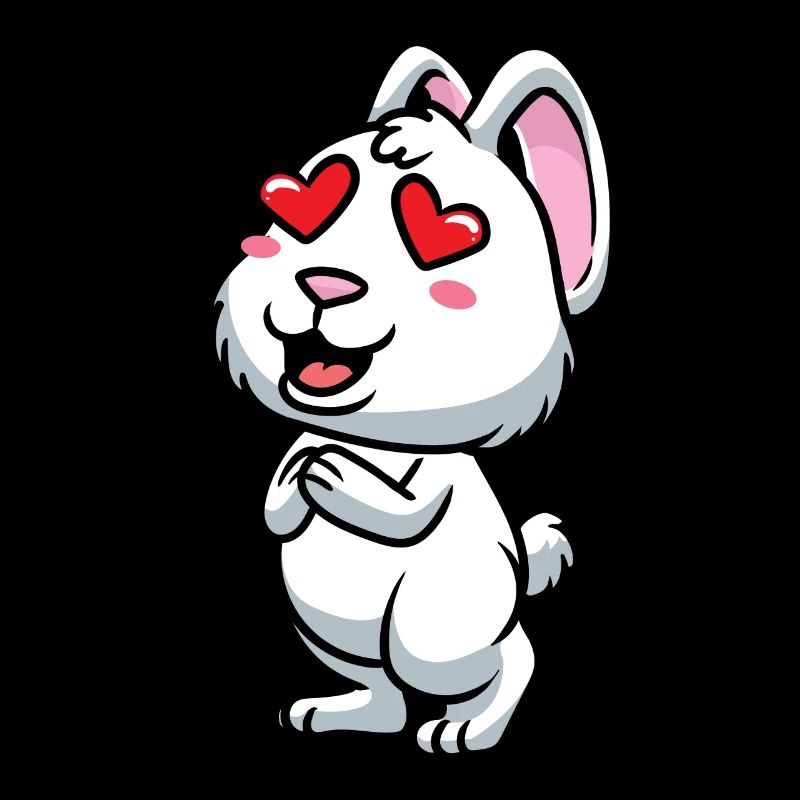 White Rabbit Emoticons Rabbit