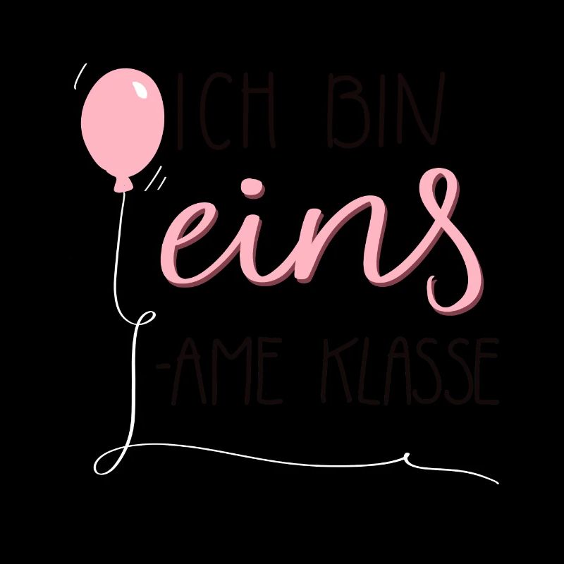 Ich bin eins - einsame klasse pink 1. Geburtstag