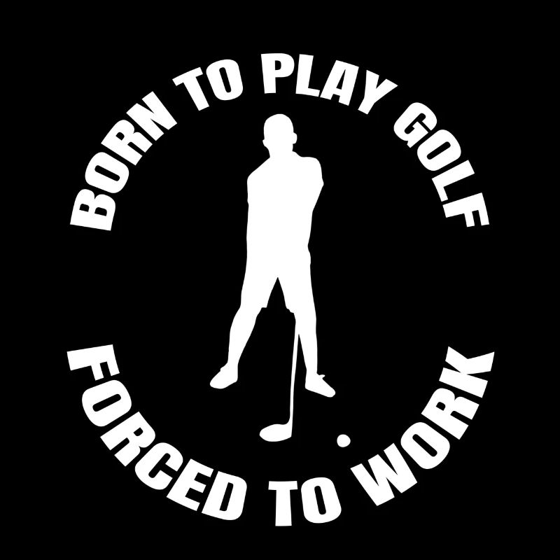 Golf Spruch Golfball Golfschläger Golfspielerin