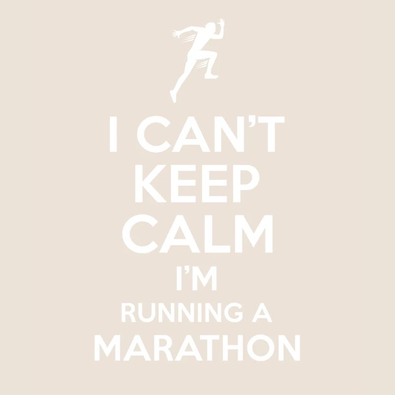 Marathon Spruch Keep Calm