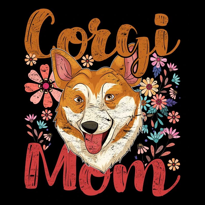 Corgi Mama Hund Geschenk Muttertag Welsh Corgi
