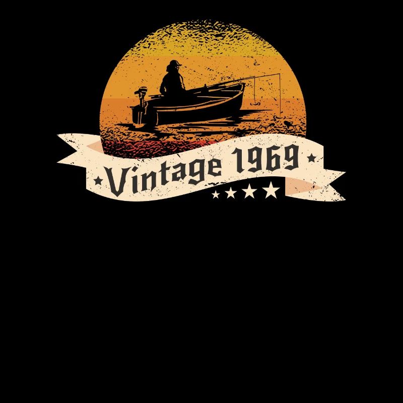 Pêcheur né en 1969 anniversaire bateau de pêche