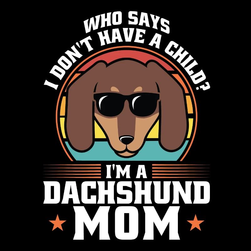 dackel Mama Dackel Haustiere Mutter Geschenk
