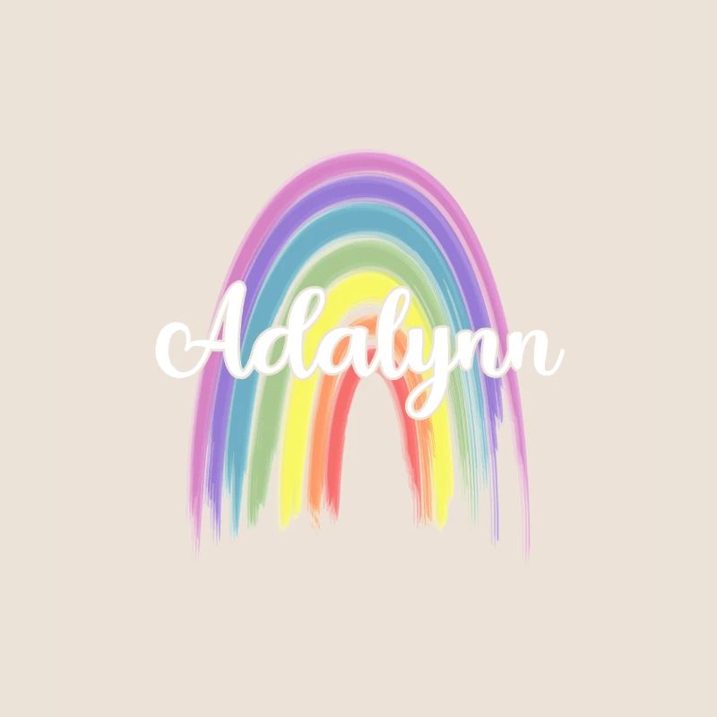 ADALYNN Rainbow Cursive