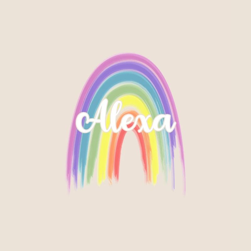 ALEXA Rainbow Cursive