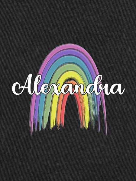 ALEXANDRA Rainbow Cursive