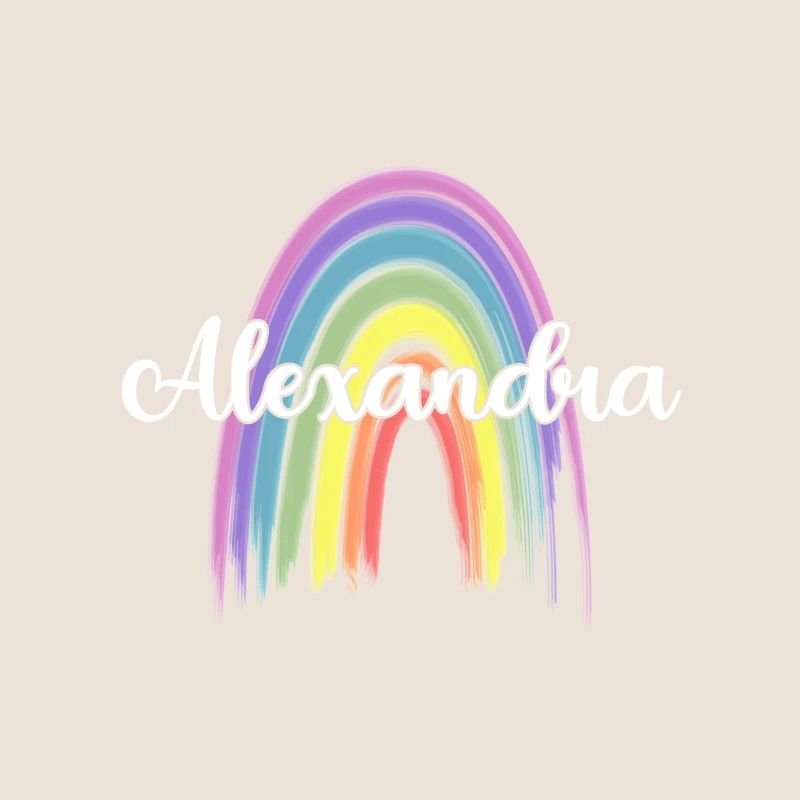 ALEXANDRA Rainbow Cursive