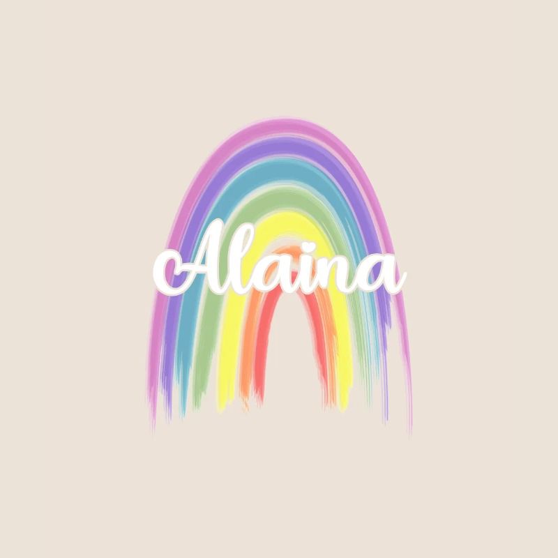 ALAINA Rainbow Cursive