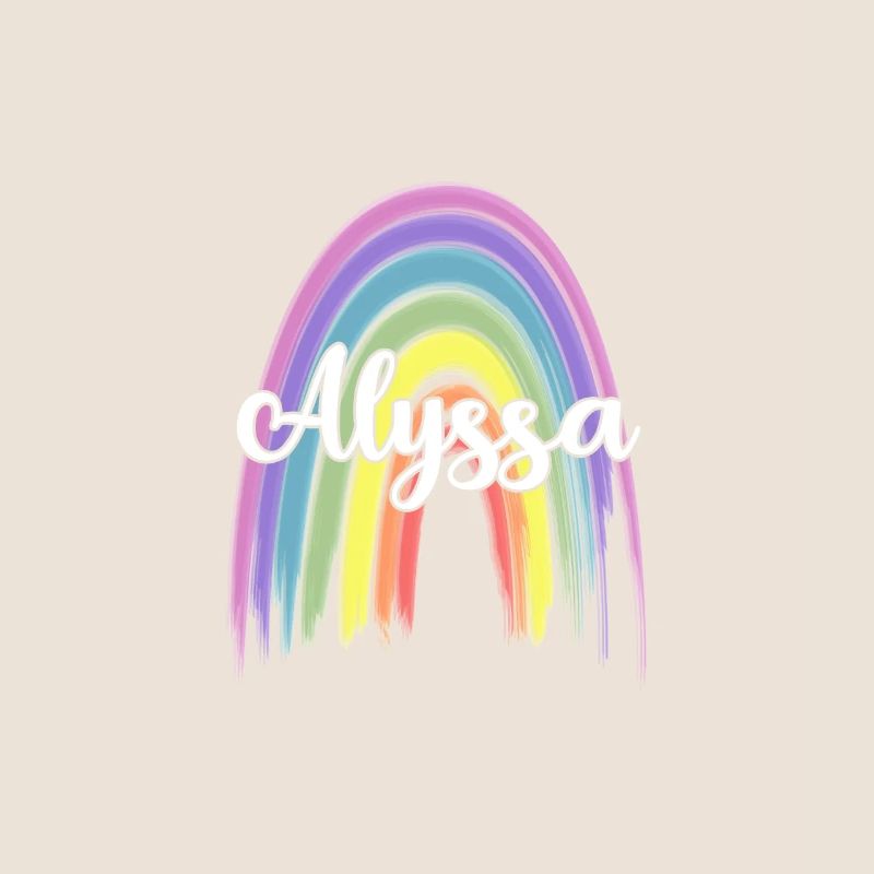 ALYSSA Rainbow Cursive