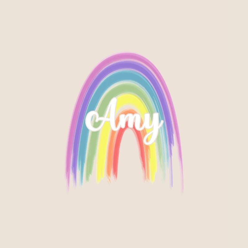 ADALYN Rainbow Cursive