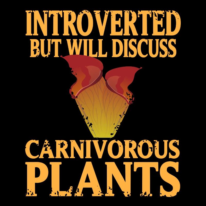 Introvert ready about carnivorous plant