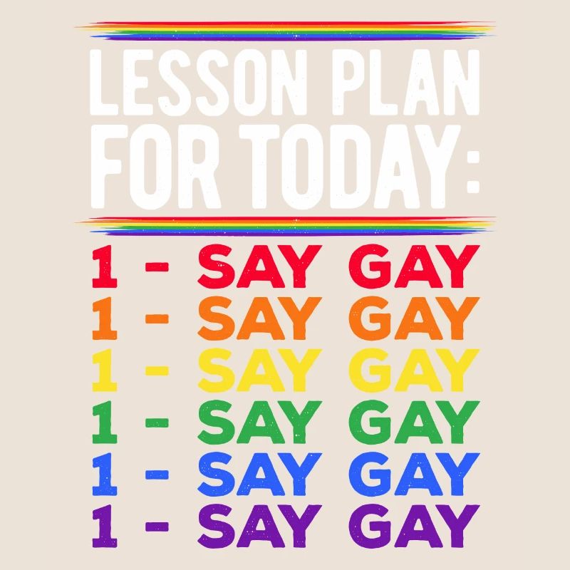 Lesson Plan For Today Say Gay Pride Rainbow Love L