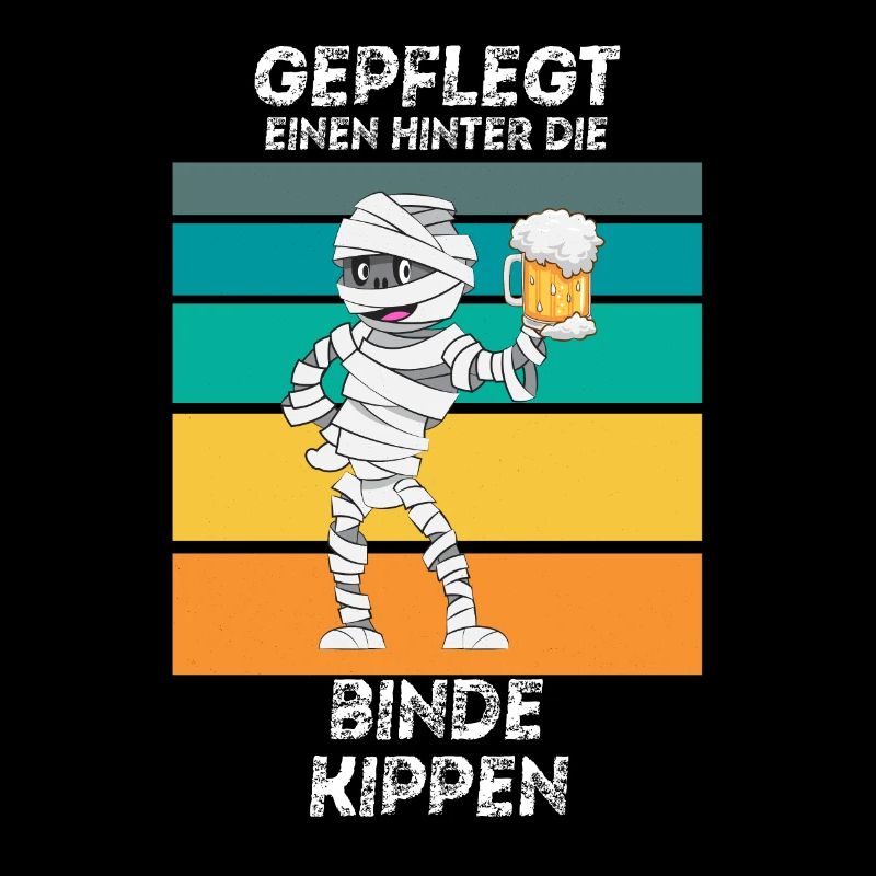 Gepflegt einen hinter die Binde kippen Bier Mumie