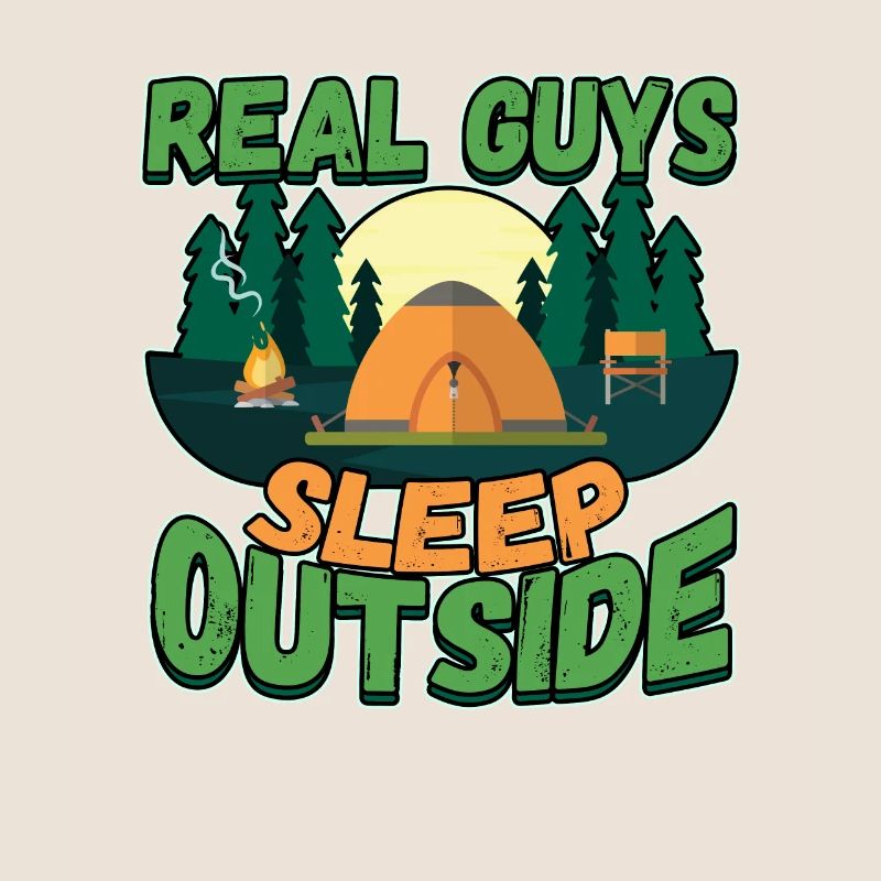 Real Guys Sleeping Outside - Camping Camping Nature