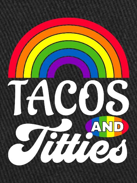 Tacos och tuttar roliga HBT gay pride-presenter