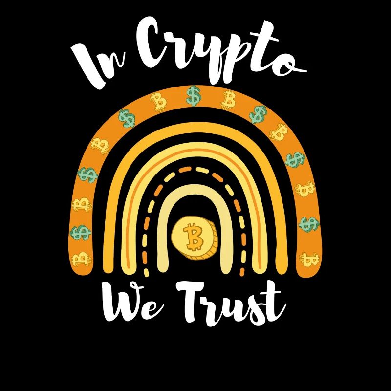 In Crypto We Trust Bitcoin Rainbow Krypto Shirt