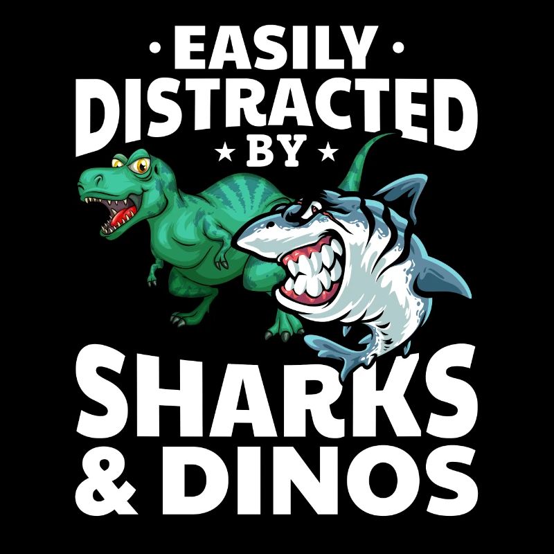 Great White Shark Dino Ich werde leicht von Haien