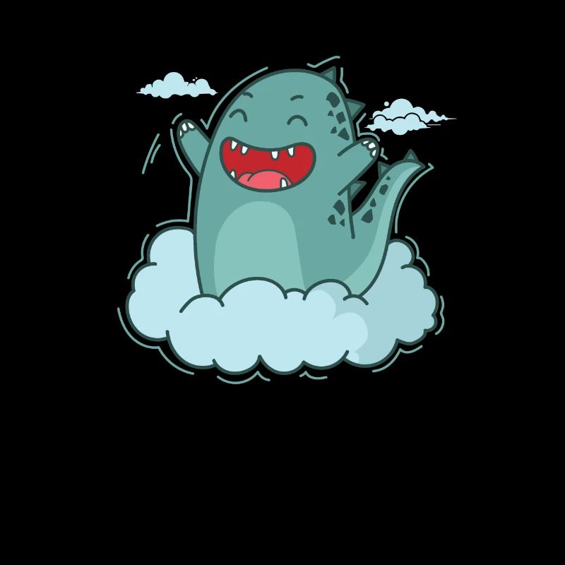 Dino in a Cloud Dinosaur Reptile