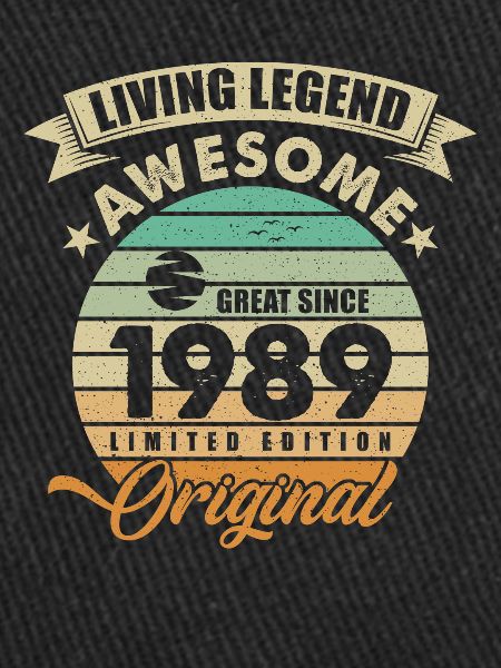 1989 Anniversaire Retro Orginal