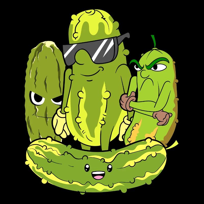 Vegetarian Vegetable Gift Idea Funny Cucumber