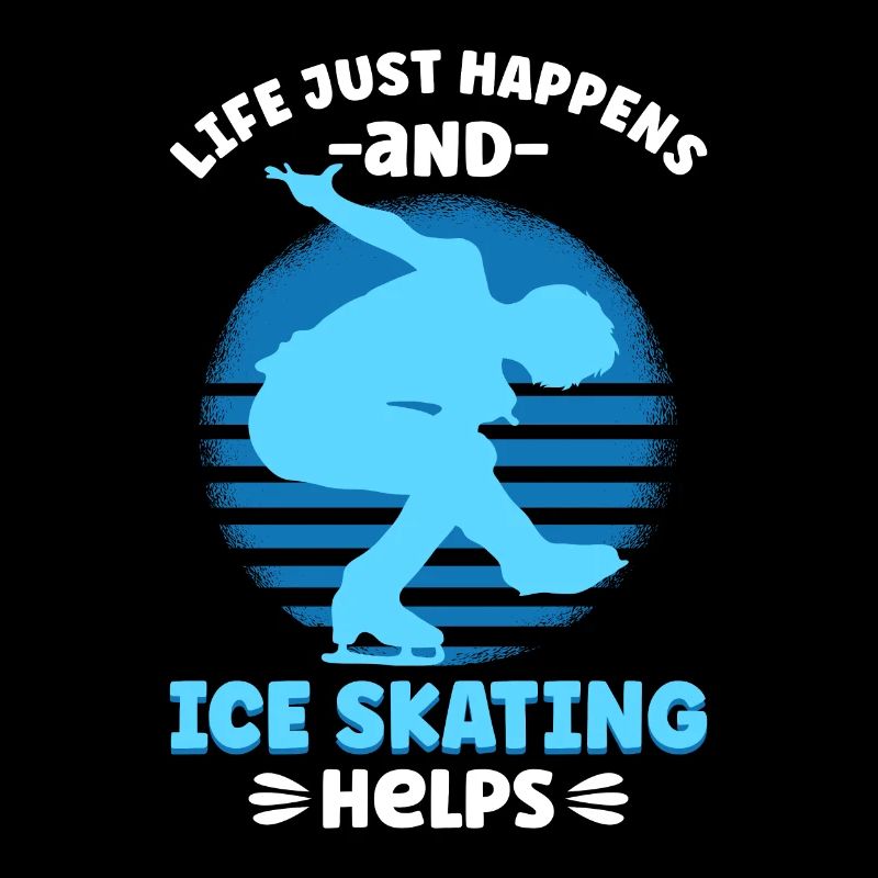 La vie arrive et le patinage sur glace aide