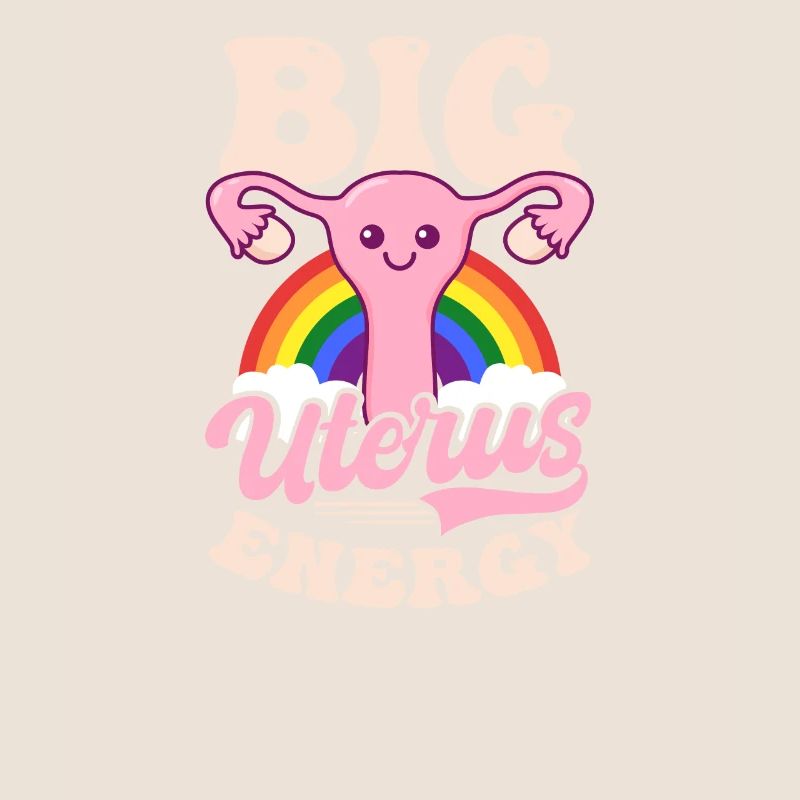 Roe v Wade Pro Choice Große Gebärmutter Energie Regenbogen