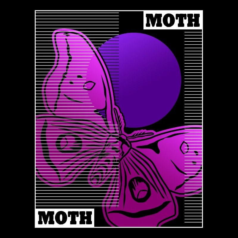 Moth Vaporwave Motten Motte Occulte Goth
