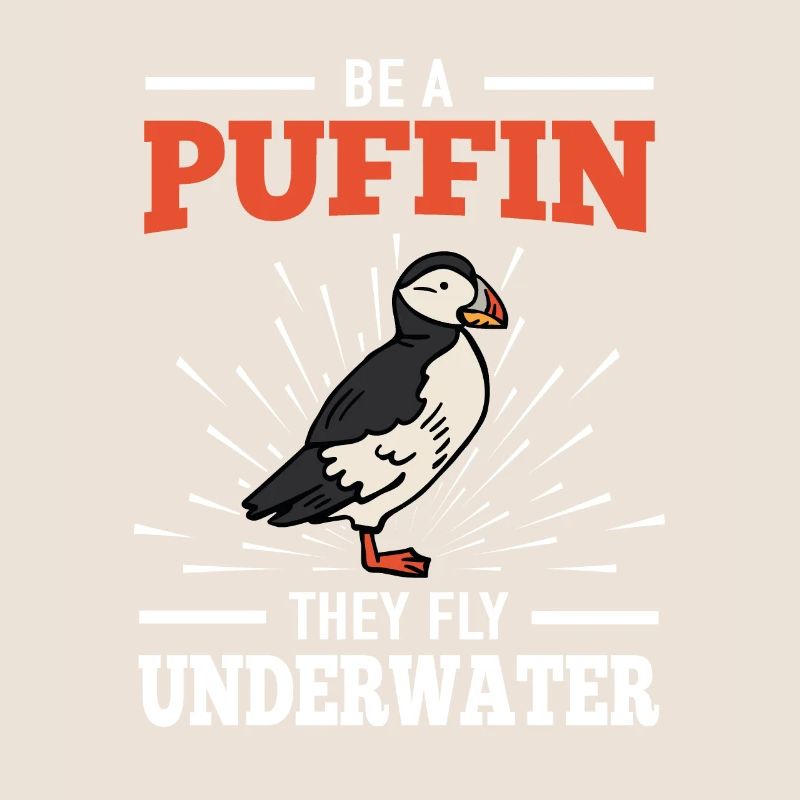 Puffins fly underwater Ice divers