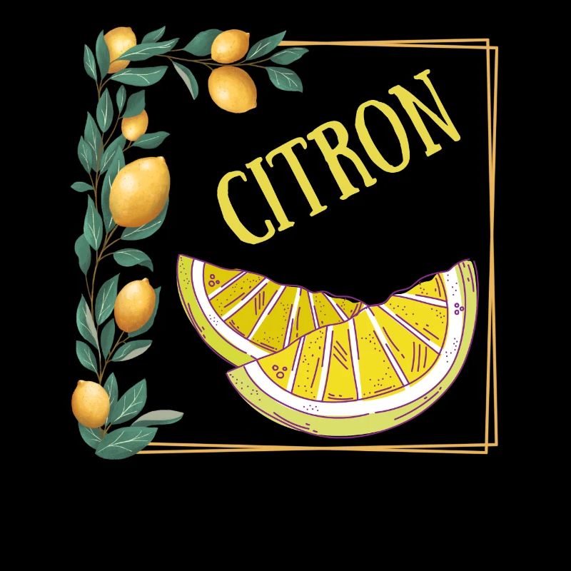 cadre citron jaune été