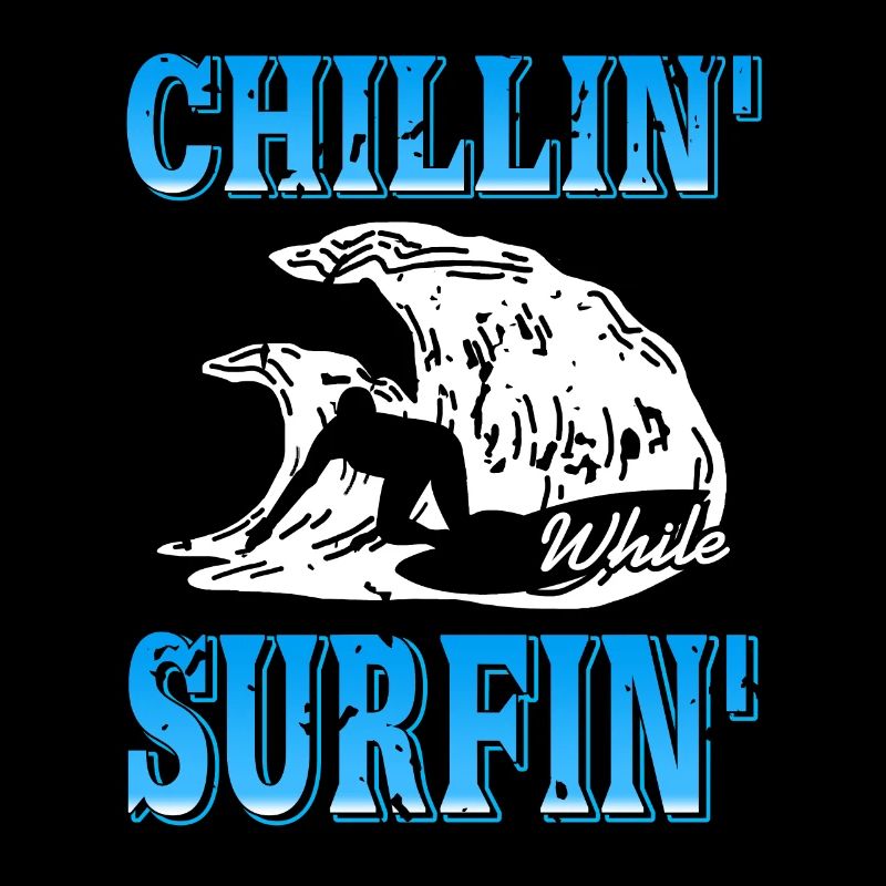 Chillin' While Surfin' Vintage Surf T-Shirt