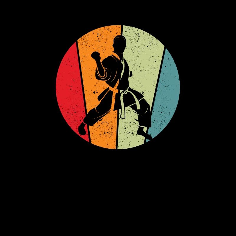 Karaté Retro Sunset 80s Style Combat