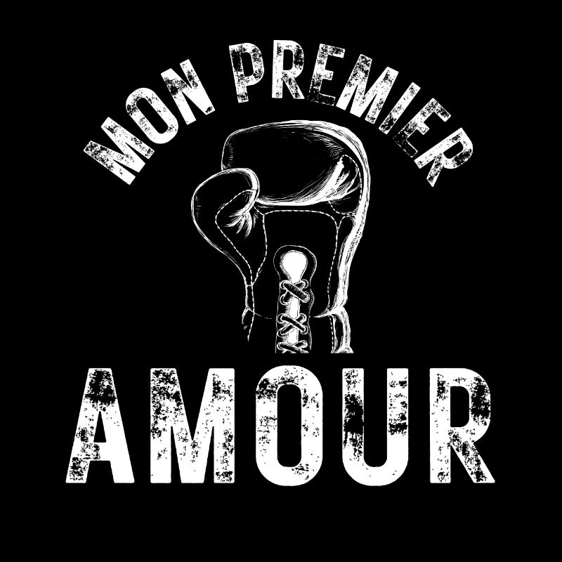 Boxe Mon premier amour - idee cadeau boxeur