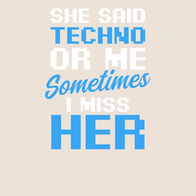 EDM Rave Techno sagte Techno oder ich manchmal vermissen